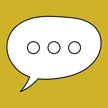 Set of blank speech bubble in flat design, chatting box, message box icon Stock Illustration