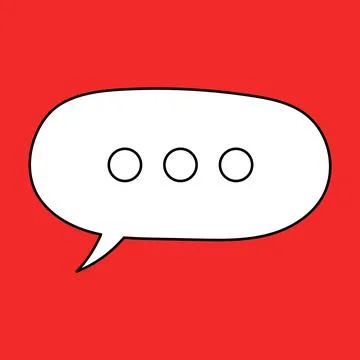 Set of blank speech bubble in flat design, chatting box, message box icon Stock Illustration