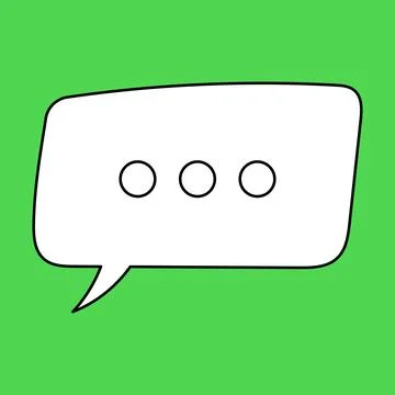 Set of blank speech bubble in flat design, chatting box, message box icon Stock Illustration