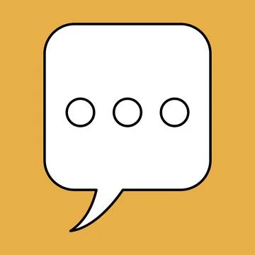 Set of blank speech bubble in flat design, chatting box, message box icon Stock Illustration
