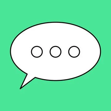 Set of blank speech bubble in flat design, chatting box, message box icon Stock Illustration