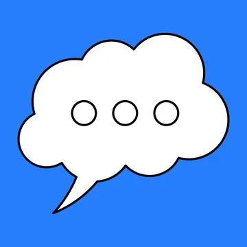 Set of blank speech bubble in flat design, chatting box, message box icon Stock Illustration