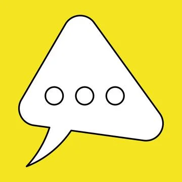 Set of blank speech bubble in flat design, chatting box, message box icon Illustrazione stock