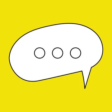 Set of blank speech bubble in flat design, chatting box, message box icon Stock Illustration