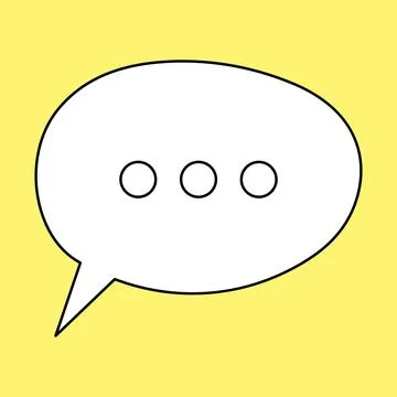 Set of blank speech bubble in flat design, chatting box, message box icon Stock Illustration