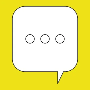 Set of blank speech bubble in flat design, chatting box, message box icon Stock Illustration