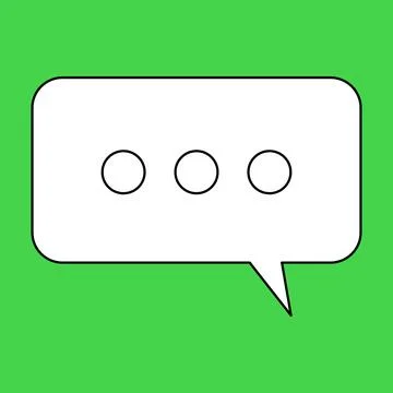 Set of blank speech bubble in flat design, chatting box, message box icon Stock Illustration