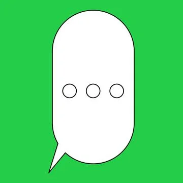 Set of blank speech bubble in flat design, chatting box, message box icon Stock Illustration