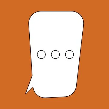 Set of blank speech bubble in flat design, chatting box, message box icon Stock Illustration