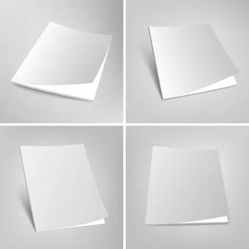 Set of blank vector magazines covers illustration Stock-Illustration