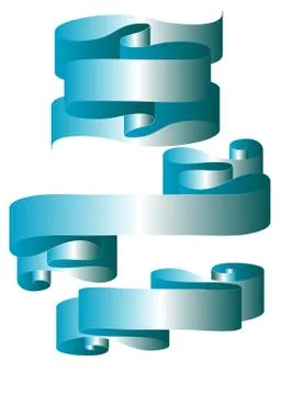 Set of blue banners Stock Illustration