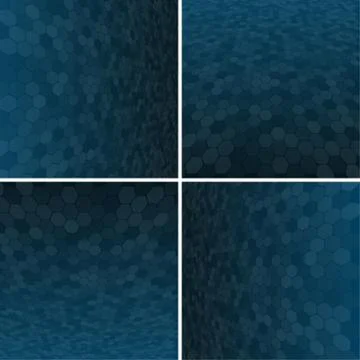 Set Blue Honeycomb Vector Background. イラスト素材