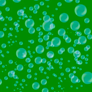 Set of Blue Soap Bubbles Stock Illustration