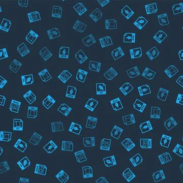 Set BMP file document, EPS, AI and JS on seamless pattern. Vector Stock Illustration