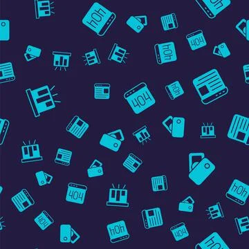 Set Board with graph chart, Advertising, Page 404 error and Wallet money on Stock Illustration