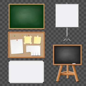 Set of boards Stock Illustration