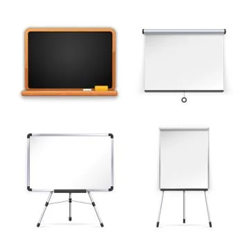 Set of Boards for Presentation Stock Illustration