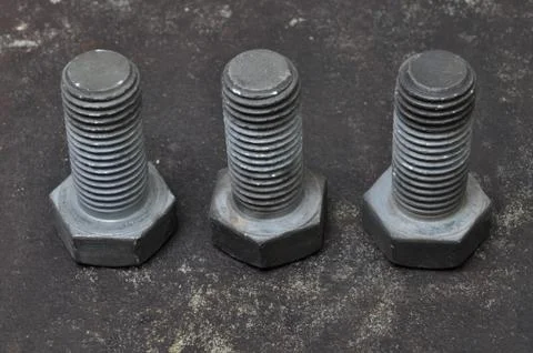 Set of bolts Stock Photos