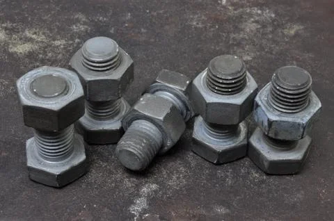 Set of bolts Stock-Fotos