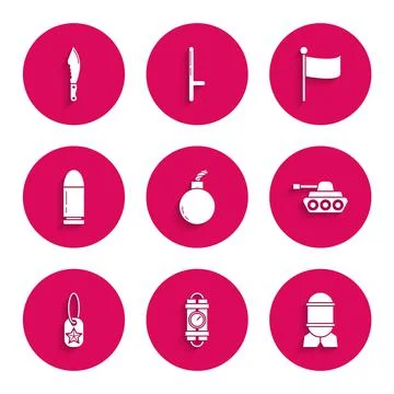 Set Bomb ready to explode, Detonate dynamite bomb stick and timer clock Stock Illustration