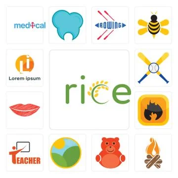 Set of, bonfire, cute bear, farm, teacher, flammable, lip, baseball team, ico Illustrazione stock gratuita