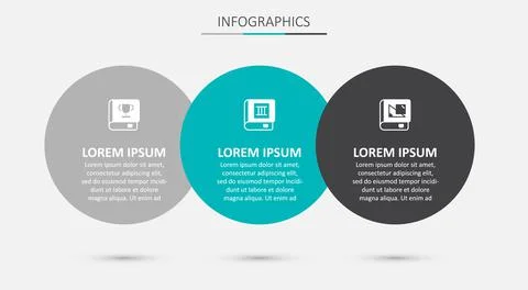 Set Book, and about geometry. Business infographic template. Vector Stock Illustration