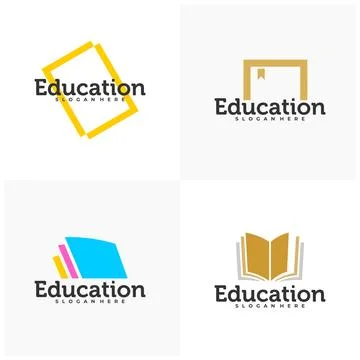 Set of Book logo vector template, Creative Book design concepts illustratio.. Stock Illustration