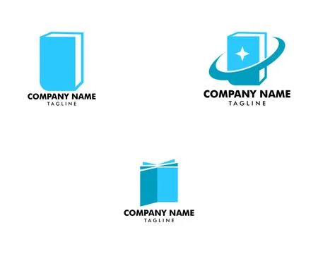 Set of Book store logo icon vector template Stock Illustration