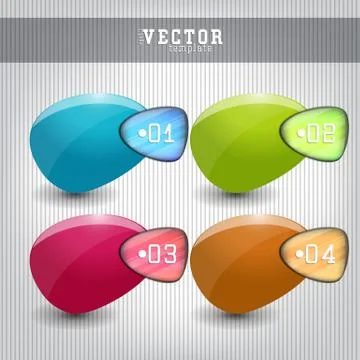 Set of bookmarks 스톡 일러스트