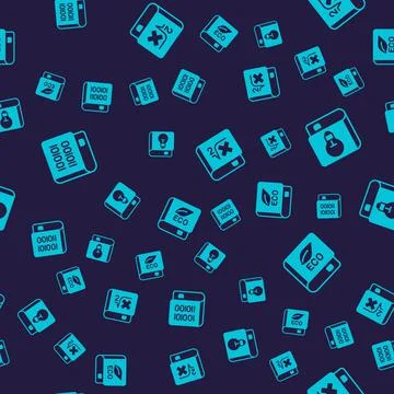 Set Books about programming, User manual, with mathematics and ecology on Stock Illustration