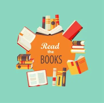 Set of books Stock Illustration