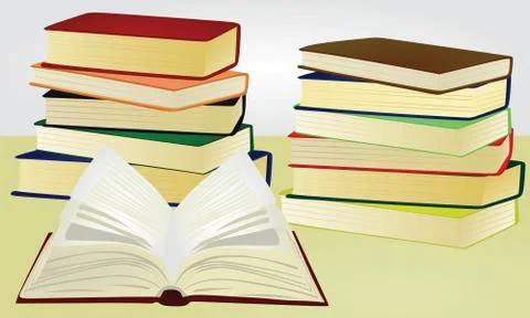Set of books Stock Illustration