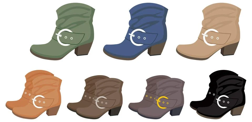 Set of boots Stock Illustration
