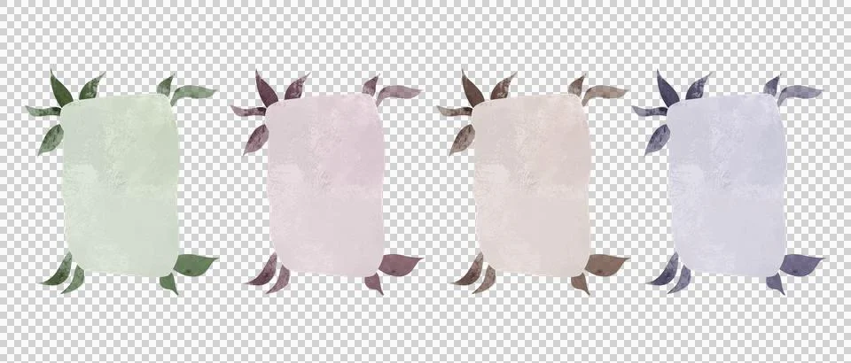 Set of Botanical Frames イラスト素材