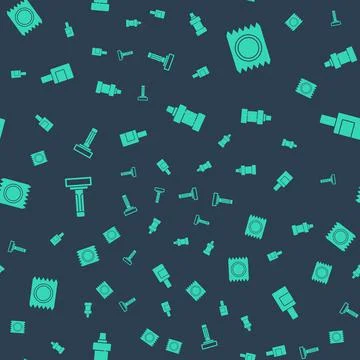 Set Bottle for cleaning agent, Condom package safe sex, Shaving razor and on Stock-Illustration