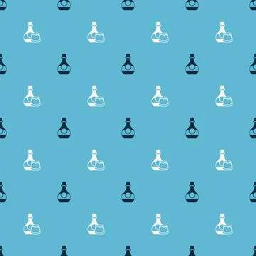 Set Bottle of cognac or brandy and Whiskey bottle glass on seamless pattern Stock Illustration