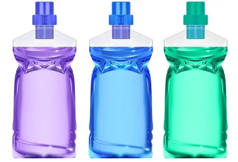 Set of bottles of transparent Stock Illustration
