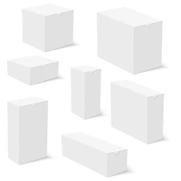 Set of box, packaging template. Vector. Stock Illustration