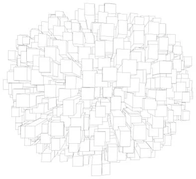 Set of boxes 스톡 일러스트