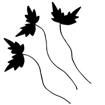 Set of branches for ornament or design Stock Illustration