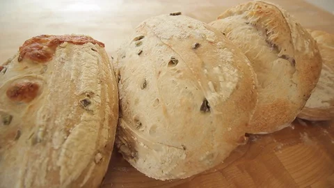 Set of breads on the table - 03 Stock-Footage 130041164