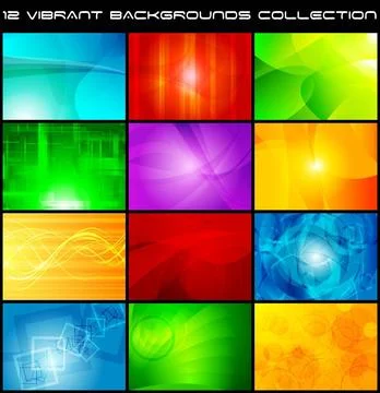 Set of bright abstract backgrounds - eps 10 Set of bright abstract backgro... Foto stock