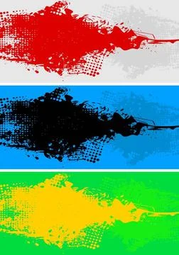 Set of bright abstract banners: grey Set of bright abstract banners: grey,... Stock Photos