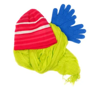 Set of bright accessories Stock Photos