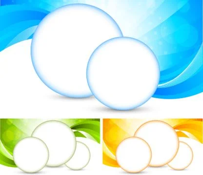 Set of bright background Stock Illustration