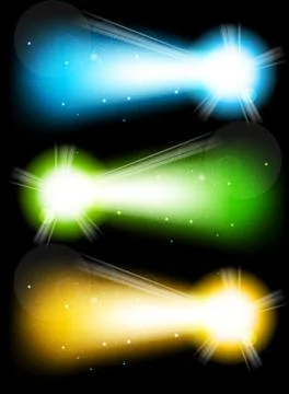 Set of bright banners Stock Illustration