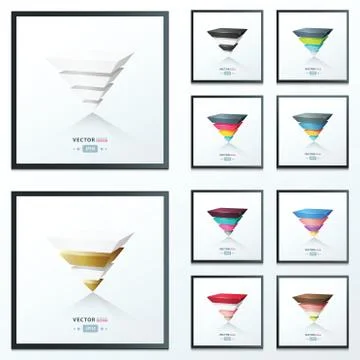 Set Bright modern abstract banner design 4 in 1 Stock Illustration