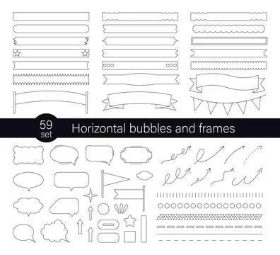 Set of bright stickers for planning. Stock Illustration