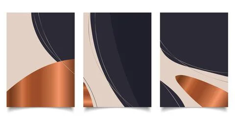 Set of brochure background template abstract aesthetic Stock Illustration