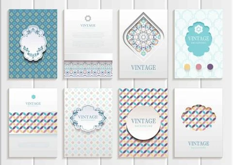 Set Of Brochures3 Stock Illustration